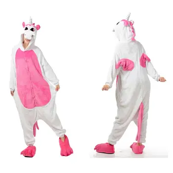 Unicorn Onesies Dospelých Zimné Kigurumi Steh Unisex Onesies Ženy Odev Anime Kostýmy Dospelých Flanelové Sleepwear Pyžamá