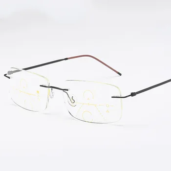 Unisex Okuliare Na Čítanie Progresívna Multifokálna Šošovka Presbyopia Proti Únave Okuliare Pre Starších 100/150/200/250/300 Stupeň