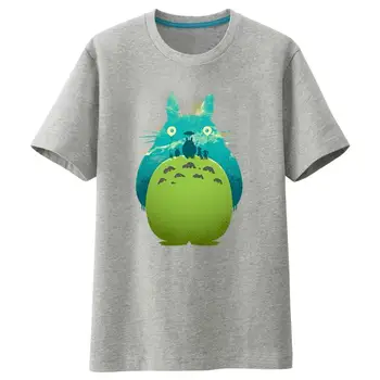 Unisex čistej bavlny Tonari no Totoro t shirt tees priedušná punk rock voľné Môj Sused Totoro t-tričko tee tričko