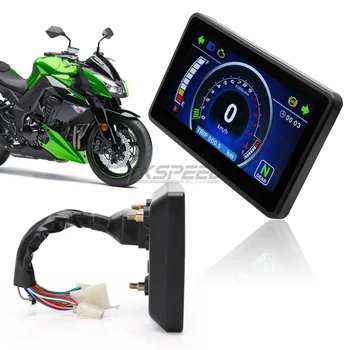 Univerzálne Motocyklové 1,2,4 Valec LCD Displej Multi-funkčný Nástroj Klastra Vymeniteľné Rýchlomer Zobrazenie Nástroja