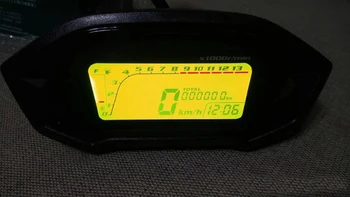 Univerzálne Motocyklové LCD Digitálny Rýchlomer počítadlo kilometrov Podsvietenie Motocykel pre 2,4 Valce 13000rpm
