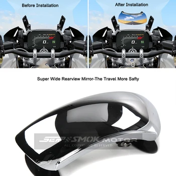 Univerzálne Motocyklové Čelné Sklo Široký Uhol Spätných Zrkadiel 180 Stupňov Blind Spot Safty Cestovné Motorky Centrum Spätné Zrkadlo