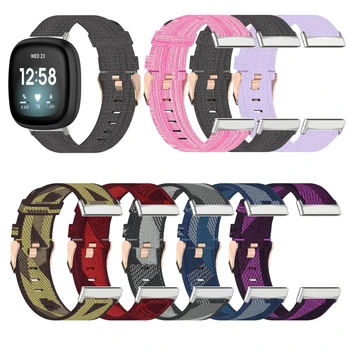 Univerzálne Náhradné Farebné Nylon Popruh Sledovať Pásmo -Fitbit Naopak 3 / Zmysel Smartwatch Náramok Muži Ženy