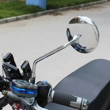 Univerzálny 1Pair Motocykel Spätné zrkadlo Bočné Zrkadlá na HONDA, YAMAHA, SUZUKI KAWASAKI triumf Piaggio vespa