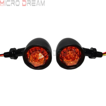 Univerzálny 3 V 1 LED Zase Signál Blinker Indikátor w/ zadné svetlo Brzdové Svetlo pre Harley Chopper Bobber Cafe Racer Vlastný Triumf