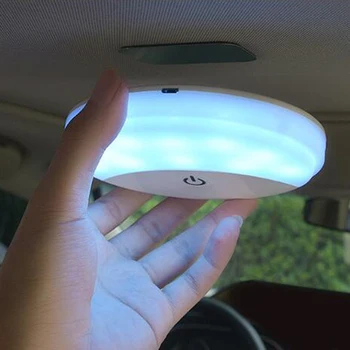 Univerzálny Auto Svetla na Čítanie, USB Nabíjateľné Biele Modré Auto Interiérové LED Strechy Doom Lampa Magnetické LED Auto Styling Nočné Svetlo