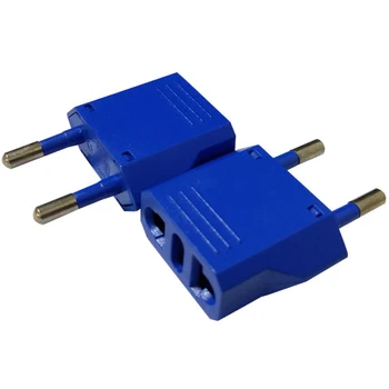 Univerzálny británii, usa, eu, au, aby eú kr mini adaptér plug európskej 4.0 mm converter elektrickej zástrčky medi CE biela čierna modrá žltá 10pcs