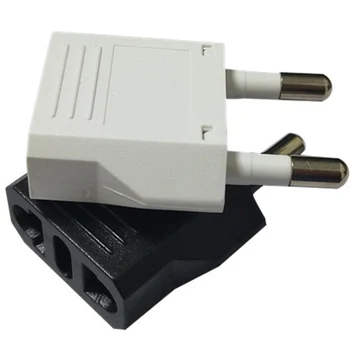 Univerzálny británii, usa, eu, au, aby eú kr mini adaptér plug európskej 4.0 mm converter elektrickej zástrčky medi CE biela čierna modrá žltá 10pcs