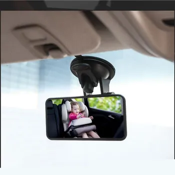 Univerzálny Dieťa Zrkadlo Nastaviteľné Interiéru Vozidla Dieťa Spätné Zrkadlo Deti Monitor Skla Pre Bezpečnostné Pásy, S Nasávacím Auto Zrkadlo