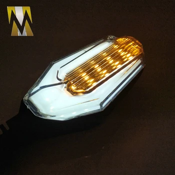 Univerzálny Sústruženie Signálneho Svetla 12V LED Riadenia Light svetlo S 8 mm Skrutka Skrutka Dual Farby Pre Motocykle Motocykel Upravené
