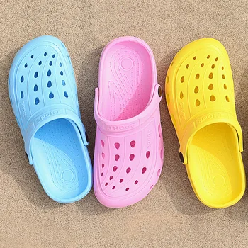 UNN Lady Lete Dreváky Sandále Crocks Záhrada Topánky Cholas Pláži Sandalias Mens Uzavreté Prst Sandále Pre Ženy, Dospelých Domáce Papuče