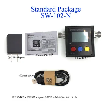 Upgrade Verzia SURECOM SW-102 Metrov 125-520 Mhz VHF / UHF Power & SWR Meter SW102 Pre obojsmerné Rádiové Walkie Talkie