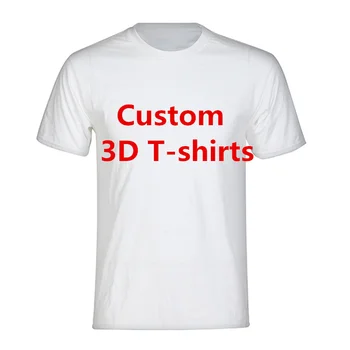 Urob si sám Vlastné 3D Print T Shirt Žien/Mužov v Lete Tees Prispôsobiť Dizajn Psa Zvierat Osobnosti Logo Detí Rodič-dieťa, T Košele