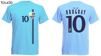 Uruguaj T-Shirt 2019 Jersey Nummber 10 Mužov Futbalista Legenda Futbal Mužov O-Krku Bežné Print T Shirt Podnikania