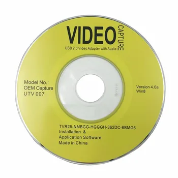 USB 2.0 Audio Video Zachytiť Kartu Adaptér VHS Na DVD Converter Pre Win XP, 7 NTSC PAL Prevod Analógového Videa Do Digitálneho Formátu