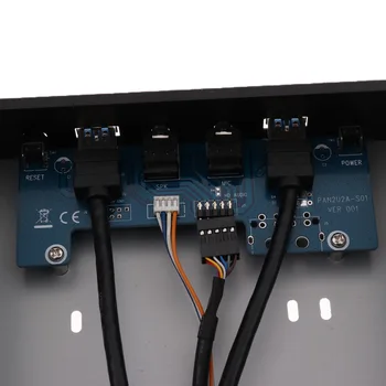 Usb 3.0 2 Port Optickej Jednotky Predný Panel Rozšírenie Adaptér Usb 3.0 Hub +Hd Audio+Vypínač Tlačidlo