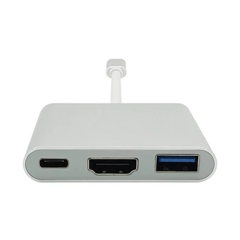 USB C, HDMI kábel USB typu C, HDMI, USB pripojenie C, HDMI, USB 3.0 Pre Google Chromebook Pixel MacBook Pro HP Acer