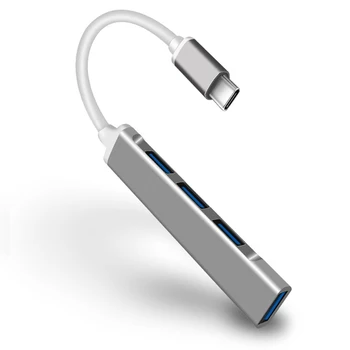 USB C HUB 3.0 Typ C 3.1 4 Port Multi Splitter OTG Adaptér Pre Lenovo Xiao Macbook Pro 13 15 Air Pro PC Počítačové Príslušenstvo