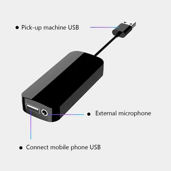 USB Dongle Pre CarPlay Android Auto hardvérový kľúč USB Káblové Adaptér s Mic Vstup pre Android 4.2 vodičov Multimediálny Prehrávač