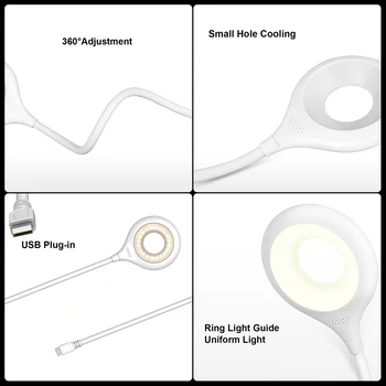 USB Lampa LED Stolná Lampa Rechargable Stolná Lampa stolná Lampa Štúdia Lampa stolná Lampa Študent Úrad Práce Lampy Stolové LED Stolná Svetlo