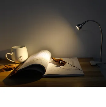 USB LED Knihy Svetlo Svetla na Čítanie DC5V mini leeslamp 3W lampara Flexibilný Skladací Ochrana Očí lampara usb stolové lampy luz