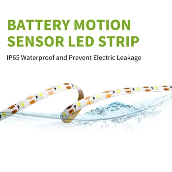 USB LED Pásy Svetla Krytý PIR Snímač Pohybu Detektor Flexibilné Pásky 5V LED Vodotesný Lampa 1M 2M 3M 2835SMD 4AAA Batérie