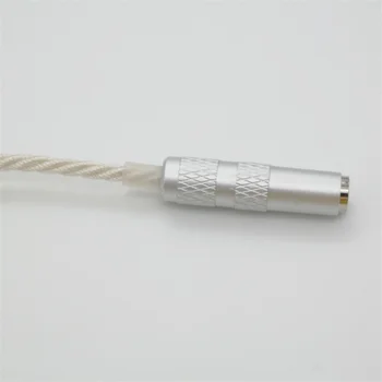 USB na 3,5 mm Kábel Adaptéra Strieborné Pozlátené Kábel 12 cm