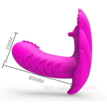 USB nabíjanie Ženská Masturbácia, Diaľkové Motýľ Vibračné Nohavičky stimulátor klitorisu Popruh na hračky g.spot Sexuálne Hračky pre Ženy