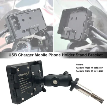 USB Nabíjačka Mobilného Telefónu Držiteľa 4.0 na 6,3 cm GPS Navigácie Držiak Pre BMW R1200RT R1200 RT 2010-2017 R1250RT 1250RT 2019