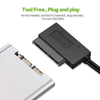 USB SATA Adaptér USB 3.0 Micro SATA 7+9 16Pin Kábel Externý Pevný Disk Converter pre 1.8