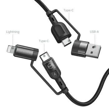 USB-Typ-C 3A 60W PD QC3.0 rýchle nabíjanie dátový kábel 4 v 1 USB adaptér pre iphone Samsung S10 Xiao 10 pro tablety notebooky