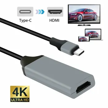 USB Typu C, HDMI 4K Adaptér, Káble v Domácnosti pre Macbook Samsung Galaxy Huawei USB-C HDMI Žena HDMI ako hdmi2.0 1.3 Alt Režim
