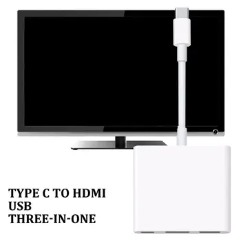 USB Typu C, HDMI, RJ45 ROZBOČOVAČA Thunderbolt 3 Adaptér pre MacBook Samsung Dex Galaxy s rezacím zariadením S10/S9 USB-C Prevodník s Thunderbolt rozhraním HDMI