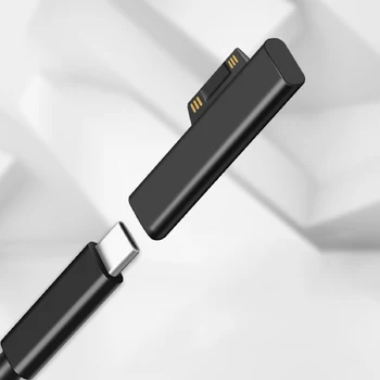 USB Typu C PD Rýchle Nabíjanie Konektor Converter pre Microsoft Surface Pro 3 4 5 6 Ísť USB C Ženské Adaptér Konektor pre Povrchovú Knihy