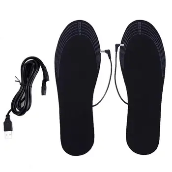 USB Vyhrievané Obuvi Vložky Nohy Teplé Ponožky, Podložku Mat Elektricky Vykurovacej Vložky Umývateľný Teplou Termálnou Vložky Unisex WJ014