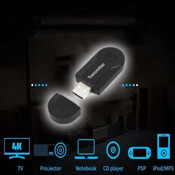 USB Vysielač TV 2 V 1 Univerzálny Bluetooth Počítača, Audio Audio Adaptér Praktické Vysoká Kvalita Nové