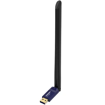 USB WiFi Adaptér Bluetooth 600Mbps Dual Band 2.4/5 ghz Bezdrôtového pripojenia Externej antény Mini WiFi Dongle pre PC/Notebook/Stolový CF-759BF