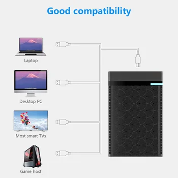 USB3.0 Adaptér 2.5 palcový SATA SSD HDD Krytu Notebooku, Mobile Pevného Disku Prípade Box