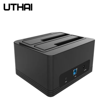 UTHAI G04 Multi-Funkcia Dual-Slot USB3.0 Pevného Disku Base 2.5/3.5 Palcový Pevný Disk HDD Kópiu Offline Cloner