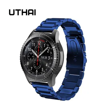 UTHAI S07 Oblek pre Samsung výstroj S2/S3 20 mm 22 mm z Nehrdzavejúcej ocele watchband Štýlový Jednoduchosť