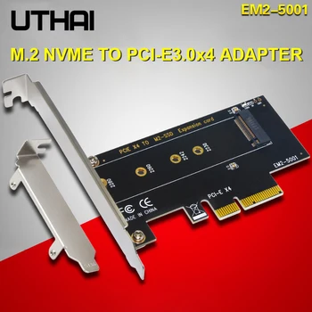 UTHAI T17 M. 2 NVMe SSD Adaptér NGFF NA PCIE3.0 X4 M Kľúč SSD Converter 2230-2280 Veľkosť M2 Rozširujúca Karta Pre Msata 3.0 Prispôsobiť