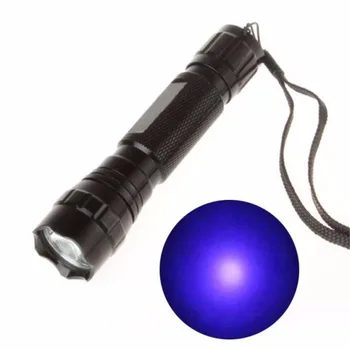 UV Lampa LED WF-501B Ultrafialové svietidla Pochodeň Fit 18650 batérie UV žiareniu UV lampa Detekcie Blacklight NRJ30