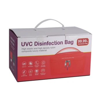 UV na 99,99% Dezinfekcia Hodnotiť Skladovanie Taška Bielizeň Krásy Nástroj Telefón Package Vonkajšie puzdro Prenosné UVC+UVD Sterilizátor Box