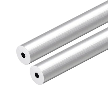 Uxcell 6063 Aluminum Kolo Trubice 300 mm Dĺžka 19 mm vonkajší priemer 5.2 mm Vnútorné Dia Hladký Hliníkový Rovno Hadice 2 Ks