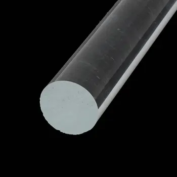 Uxcell Akryl Plexisklo Rod Kolo PMMA Bar 18 mm Dia 20-Palcový Dĺžka Jasné