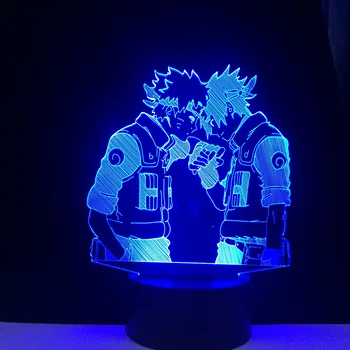 Uzumaki Kakashi Sasuke Haruno Sakura Japonské Anime Comic Lampa 3D Lampa Led Nočné Svetlo Naruto Cartoon deti Narodeniny Manga Darček