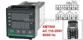Učenie sa angličtiny XMT-800 Inteligentná regulácia teploty nástroja PID SSR PV SV K E B PT100 CU50 48*48 mm