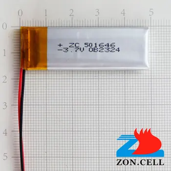 V jadre 500mAh 501646 3,7 V lítium-polymérová batéria 501545 smart nositeľný zvukových krásy nástroj Nabíjateľná Li-ion Bunky
