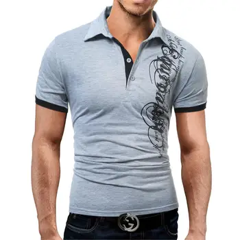 V lete roku 2018 pánskej Módy Značky New-Krátke Rukávy Polo Shirt, pánske Bežné Priedušná Farbou Pološte Hombre Camisa M ~ XXXL