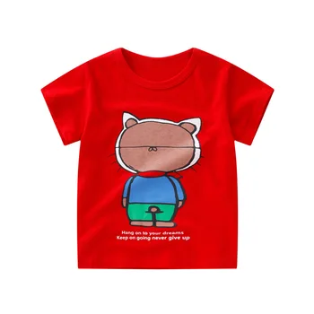 V lete roku 2020 Chlapci T-shirt Bavlna Topy Pre Deti Cartoon Deti Tees 1-10years Teenager, vrchné oblečenie Dievčatá Undershirts Oblečenie